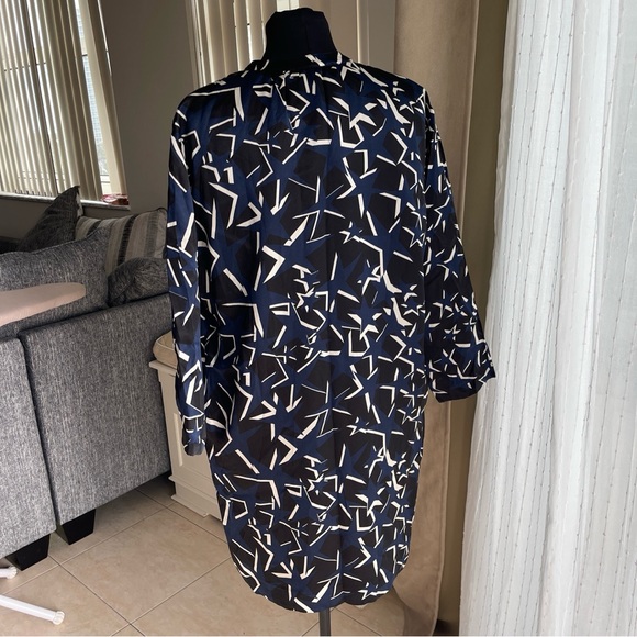 Paul & Joe Silk Black Stars Tunic Dress 38 / 6 US - Picture 3 of 5